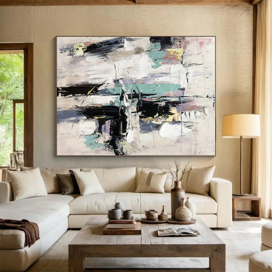 Handmade Art Multicolor Textured Abstract Art PT406