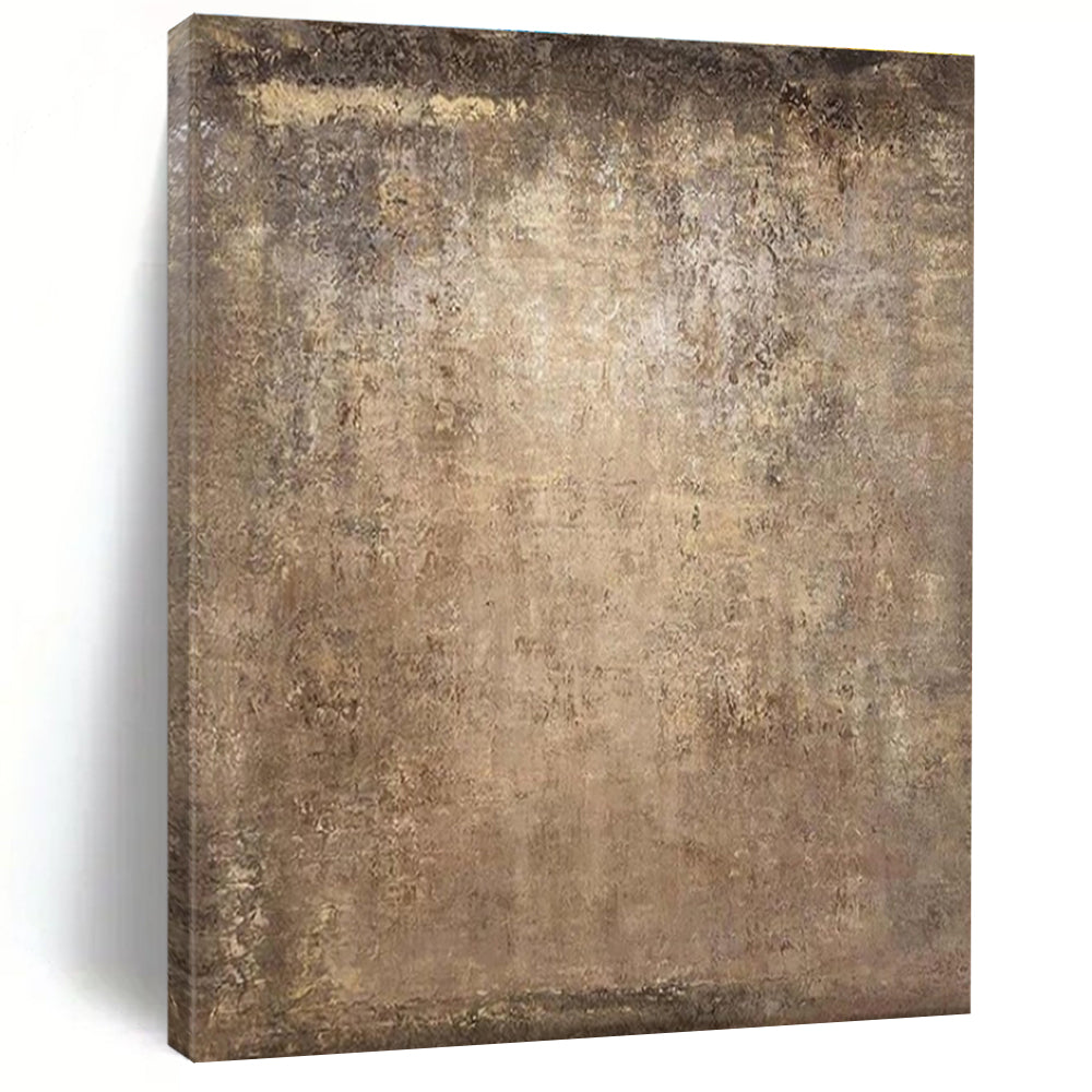 Huge Size Brown Abstract Textured Composition, Oversized Abstract Wall Art PT533