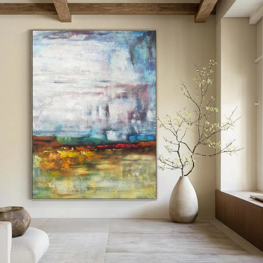 Paintings For House Multicolor Abstract Expressionist Landscape Art DPS465