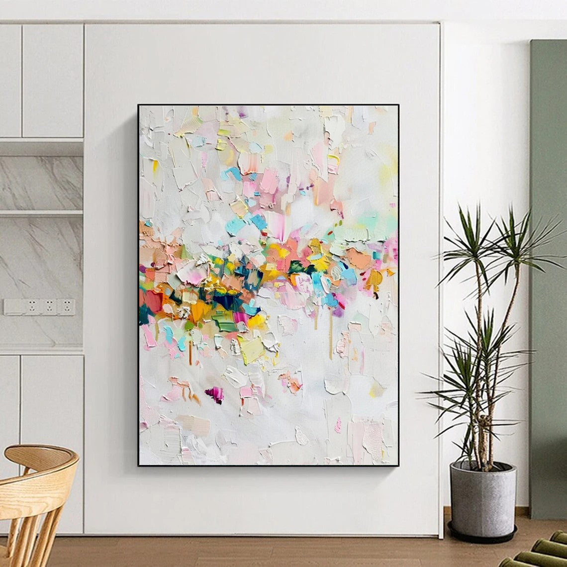 Cool Abstract Paintings Colorful Textured Abstract Art PT662