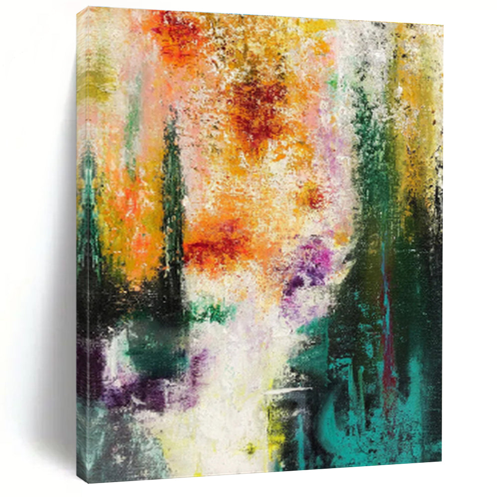 Large Size Multicolor Abstract Expressionist Art DPS459