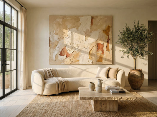 Mastering Vertical Drama: Oversized Canvas Art for High Ceilings