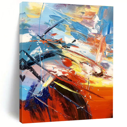Cool Abstract Paintings Multicolor Dynamic Abstract Art PT404