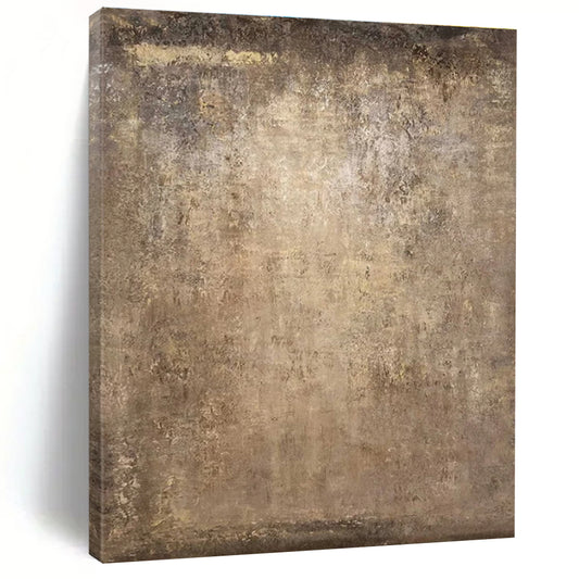Huge Size Brown Textured Abstract Composition, Oversized Abstract Wall Art PT541