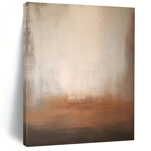 Paintings For House Beige Gray Abstract Textured Landscape Acrylic Painting PT480