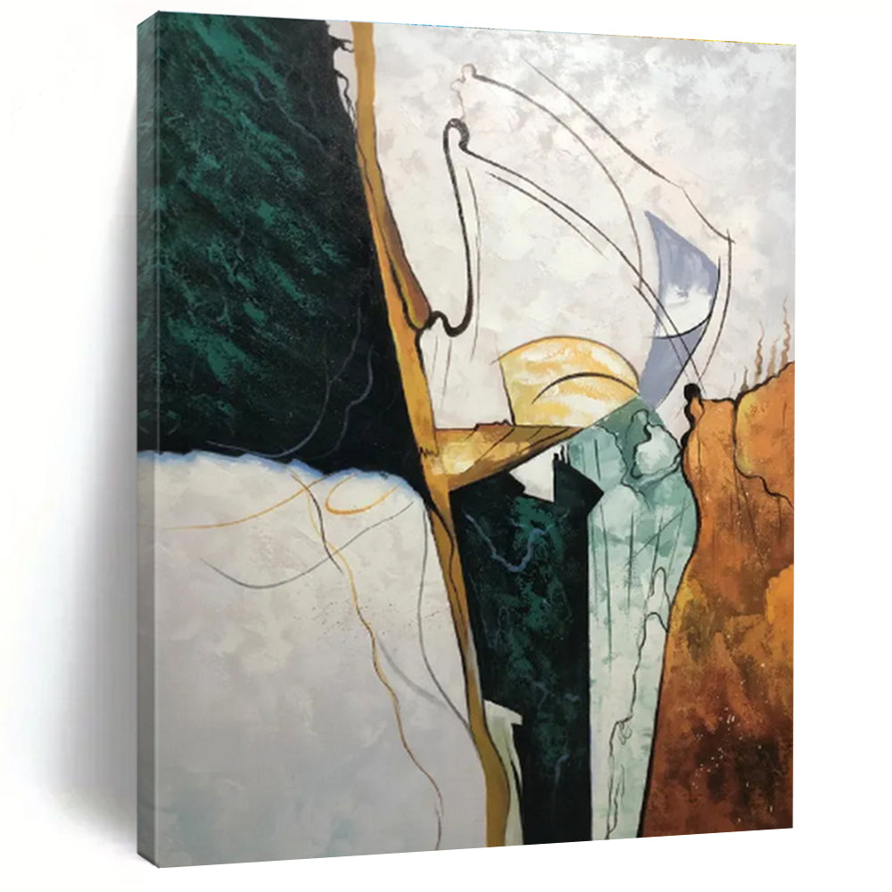 Unique Abstract Art Multicolor Geometric Abstract Art PT413