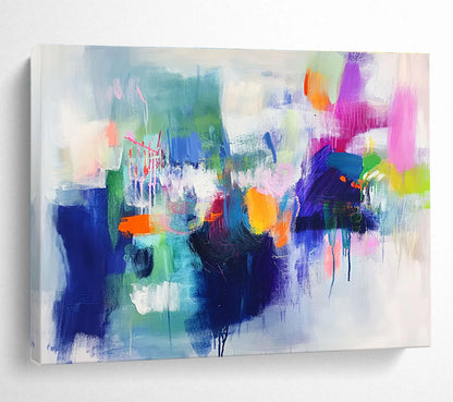 Large Size Colorful Abstract Urban Energy Acrylic Modern Art Painting HPS314