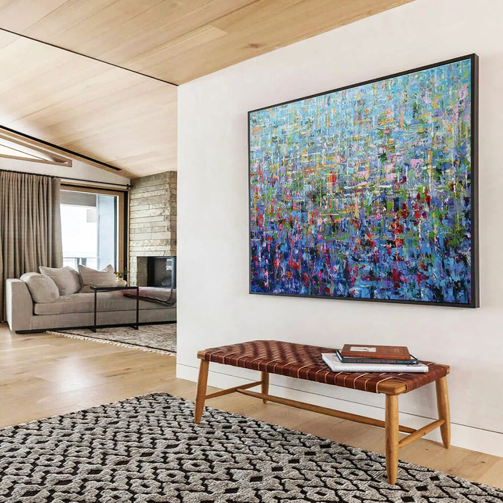 Gaint Canvas Art Multicolor Abstract Expressionist Art HPS412