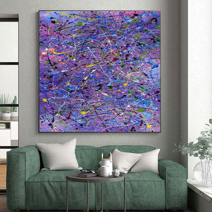 Unique Abstract Art Colorful Splatter Abstract Art PT751
