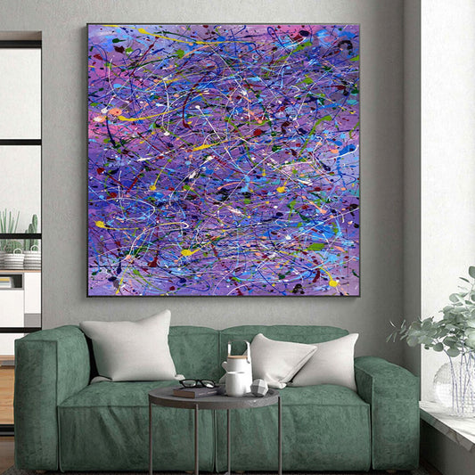 Unique Abstract Art Colorful Splatter Abstract Art PT751