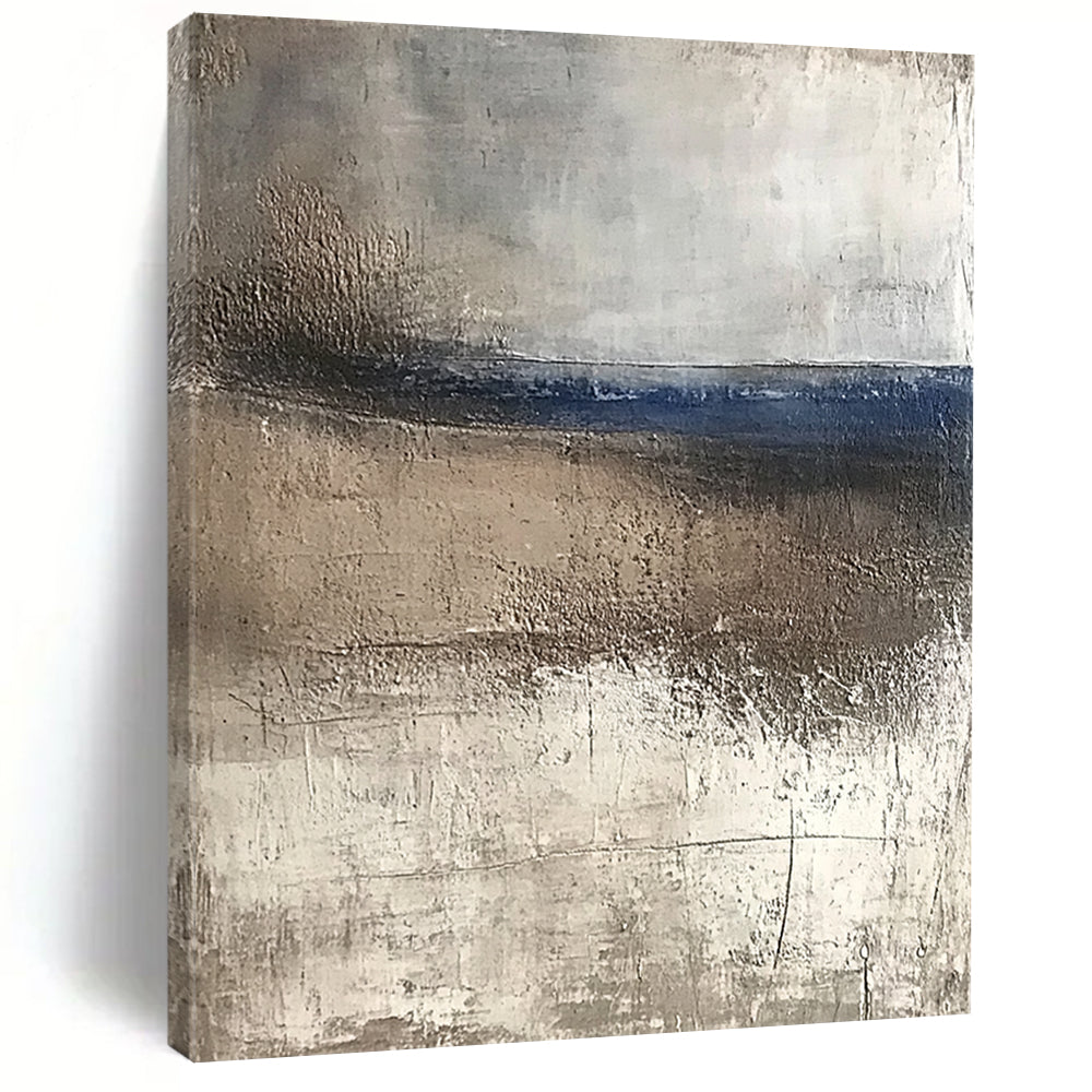 Large Painting In Living Room Green, Blue & White Textured Abstract Painting On Canvas PT120