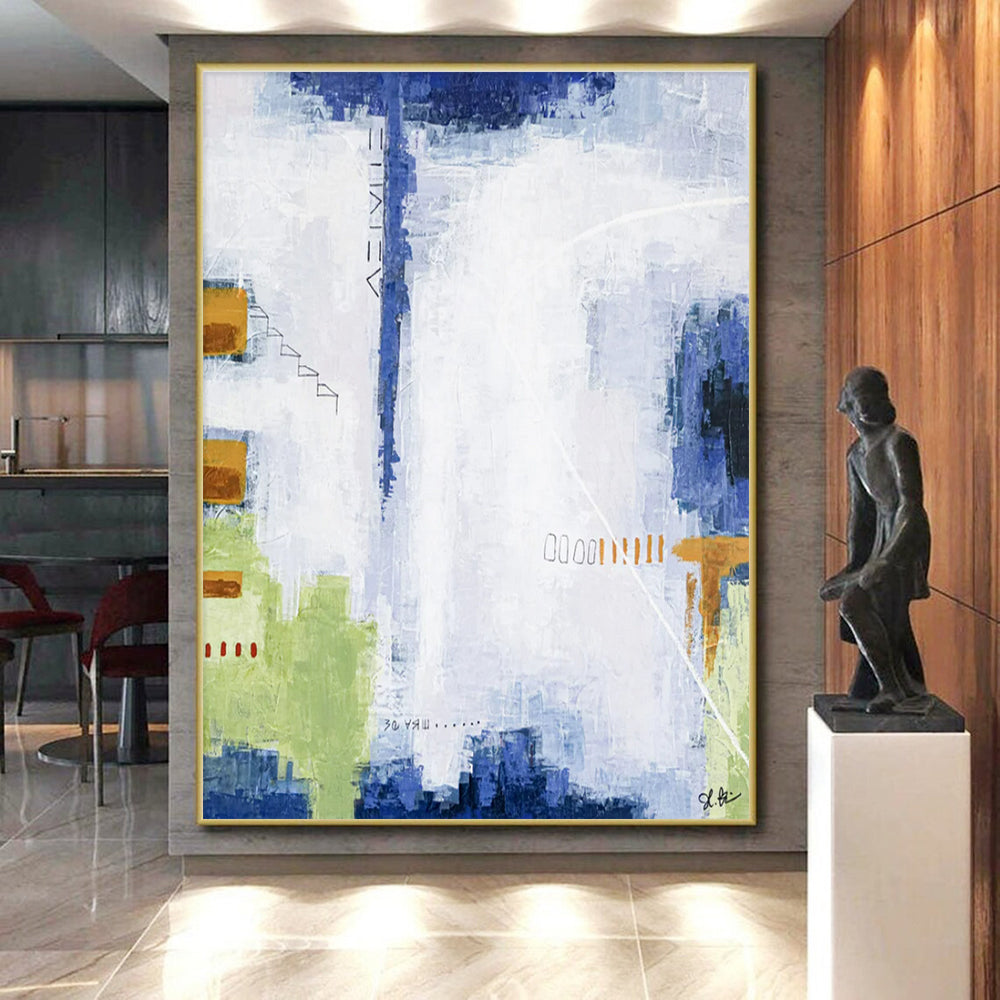 Modern Art Acrylic Multicolor Geometric Abstract Art PT825