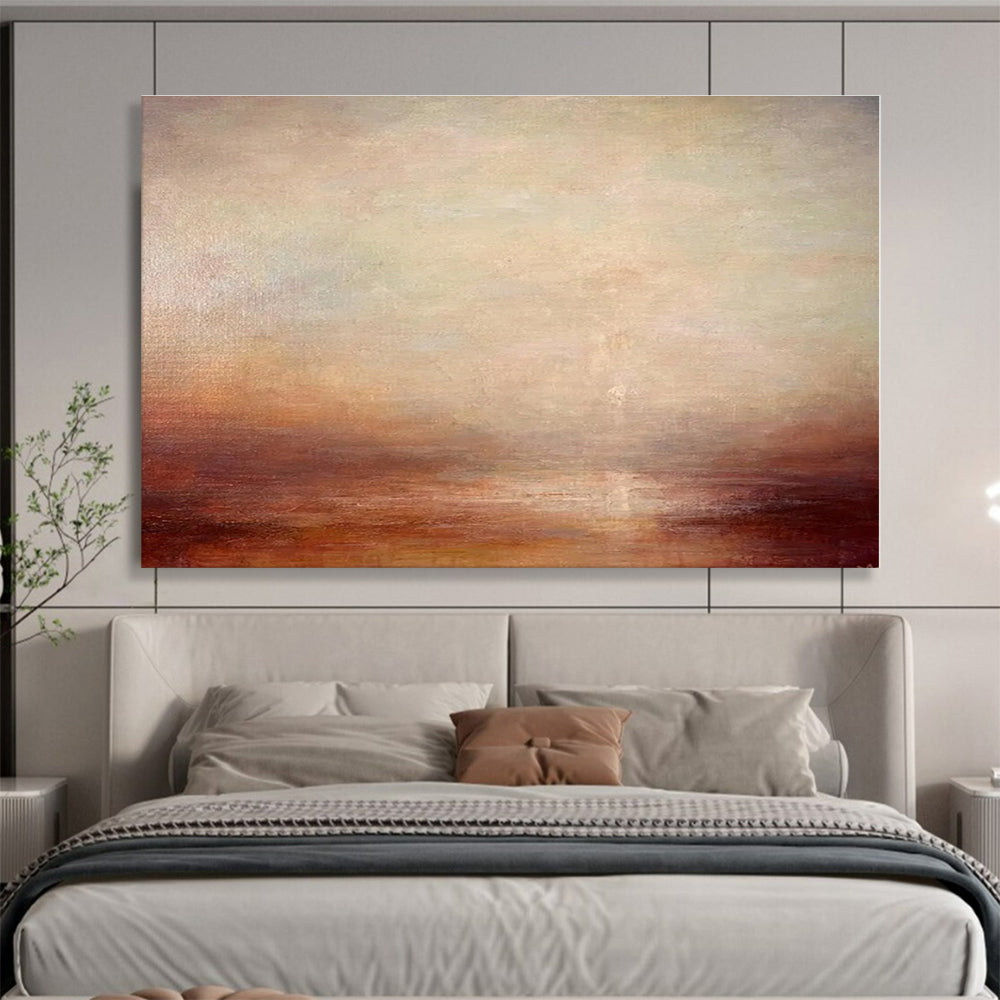 Cool Abstract Paintings Earthy Tones Minimalist Abstract Painting On Canvas HPS137