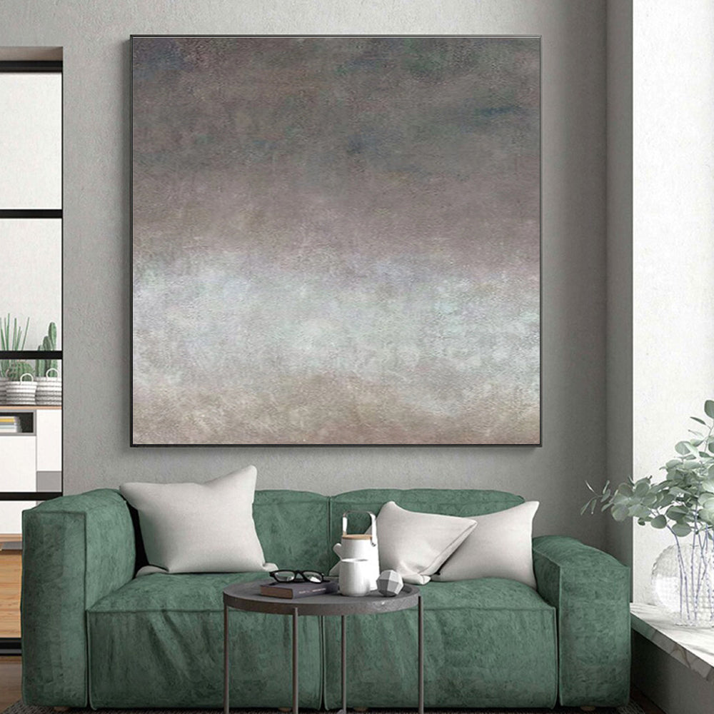 Paintings For House Gray Beige Textured Abstract Art PT496