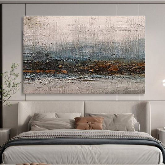 Hand Painted Art Neutral Tones Textured Landscape Abstract Painting On Canvas HPS095