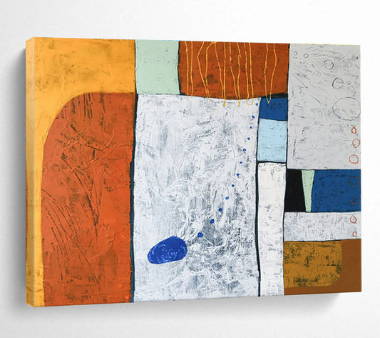 Large Size Multicolor Geometric Abstract Art HPS414