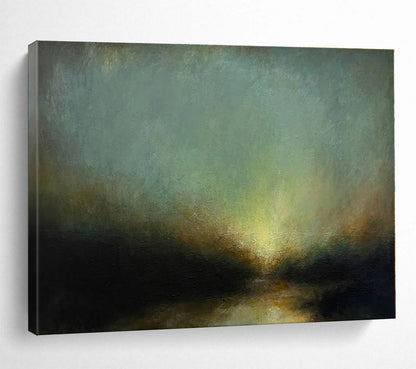 Unique Abstract Art Misty Landscape Abstract Painting On Canvas HPS139