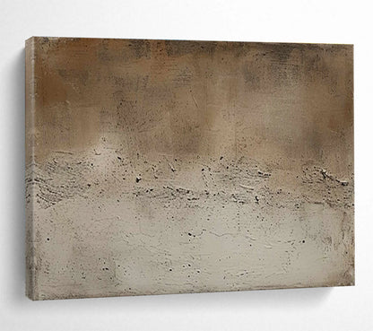 Acrylic Modern Art Paintings Beige & Gray Textured Abstract Art HPS227