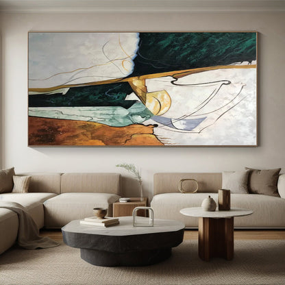 Unique Abstract Art Multicolor Geometric Abstract Art PT413