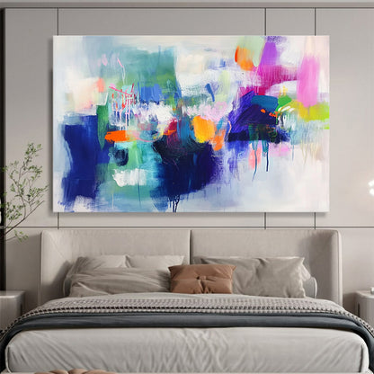 Large Size Colorful Abstract Urban Energy Acrylic Modern Art Painting HPS314
