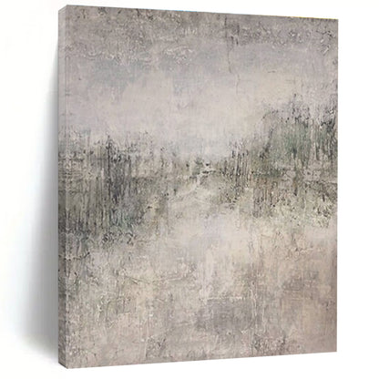 Large Size Gray & Beige Abstract Urban Scene, Oversized Abstract Wall Art DPS489