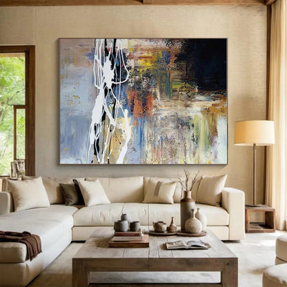 Cool Abstract Paintings Multicolor Dynamic Abstract Art PT414