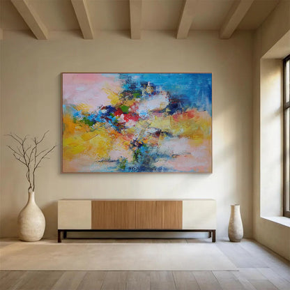 Gaint Canvas Art Multicolor Abstract Impressionist Art HPS402