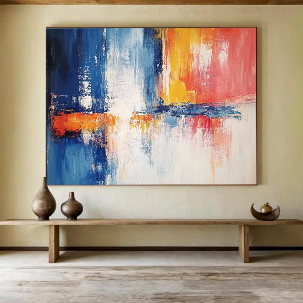 Large Horizontal Wall Art | Hand Painted Wide Canvas – Canvashi.com