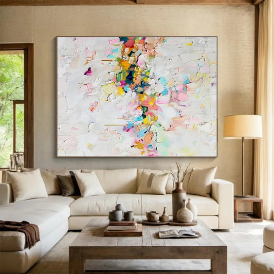 Cool Abstract Paintings Colorful Textured Abstract Art PT662