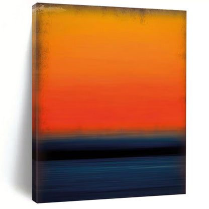 Buy Abstract Art Online Orange & Blue Gradient Sunset Abstract, Modern Art Acrylic DPS494