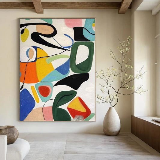 Paintings For House Multicolor Abstract Geometric Art DPS475