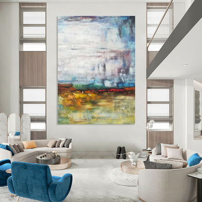 Paintings For House Multicolor Abstract Expressionist Landscape Art DPS465