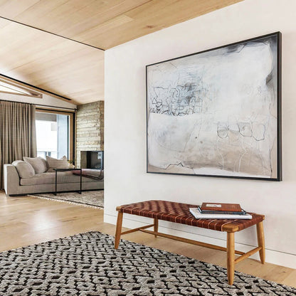 Cool Abstract Paintings Monochrome Line Art Abstract On Canvas HPS025