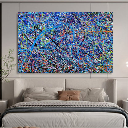 Cool Abstract Paintings Multicolor Splatter Abstract Expressionist Art HPS398