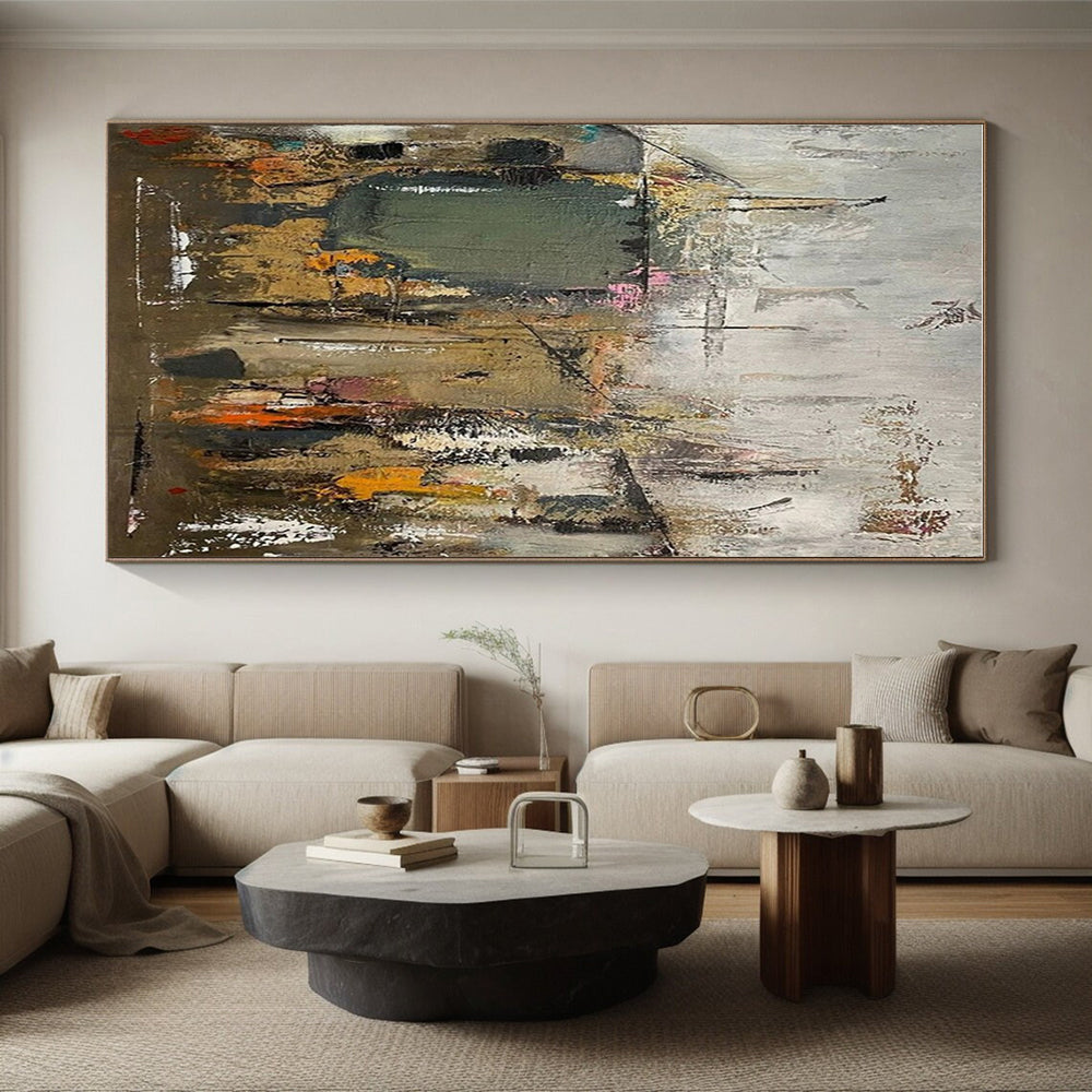 Paintings For House - Multicolor Urban-Inspired Abstract Art PT570