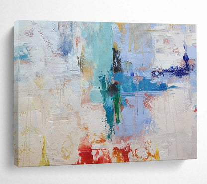 Hand-Painted Multicolor Abstract Expressionist Art HPS401