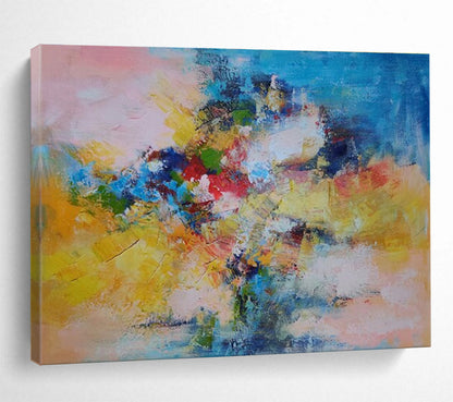 Gaint Canvas Art Multicolor Abstract Impressionist Art HPS402