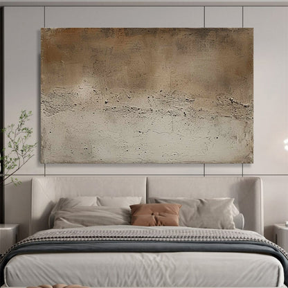 Acrylic Modern Art Paintings Beige & Gray Textured Abstract Art HPS227
