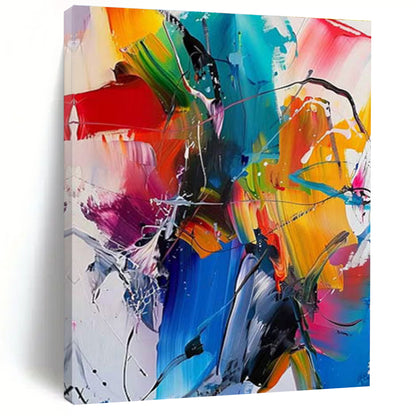 Large Size Multicolor Energetic Abstract Art PT365