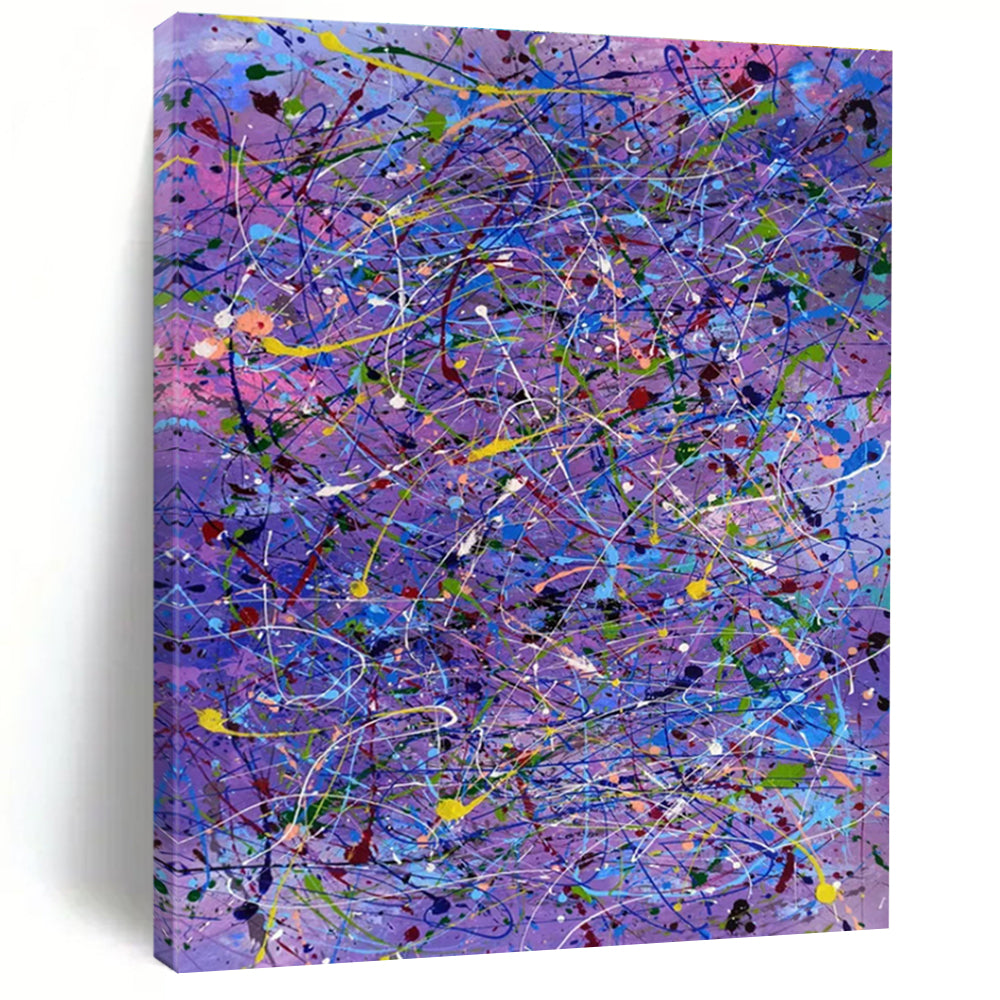 Unique Abstract Art Colorful Splatter Abstract Art PT751