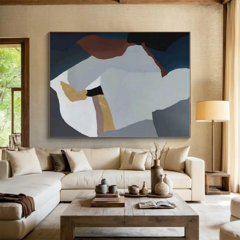 Modern Art Acrylic Multicolor Geometric Abstract Art PT415