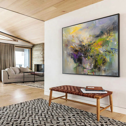 Oversized Abstract Wall Art Colorful Impressionistic Landscape HPS307