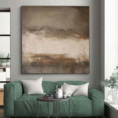 Large Size - Earthy Tones Textured Abstract Art PT565