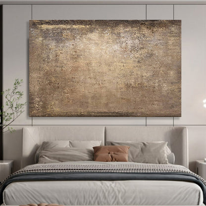 Paintings For House Brown Textured Minimalist Abstract Art HPS340