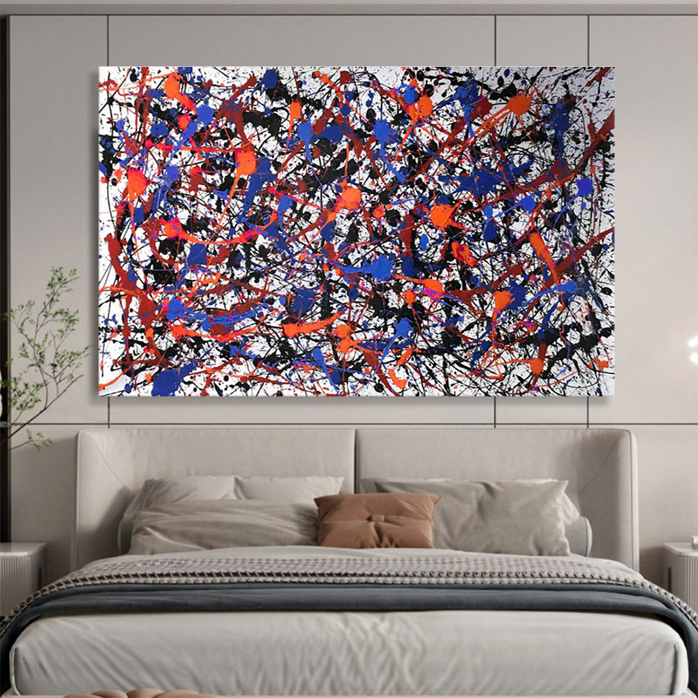 Buy Abstract Art Online Multicolor Splatter Abstract Expressionist Art HPS399