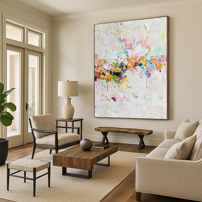 Cool Abstract Paintings Colorful Textured Abstract Art PT662