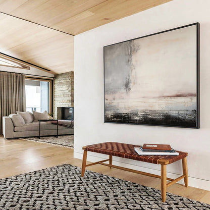 Minimalist Canvas Art Neutral Tones Textured Abstract On Canvas HPS023