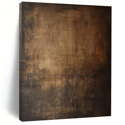 Unique Abstract Art Brown Textured Monochromatic Abstract Painting PT623