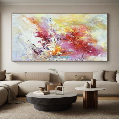 Modern Art Acrylic Vibrant Color Explosion Abstract Art PT620