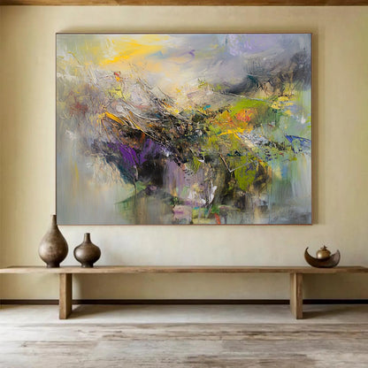 Oversized Abstract Wall Art Colorful Impressionistic Landscape HPS307